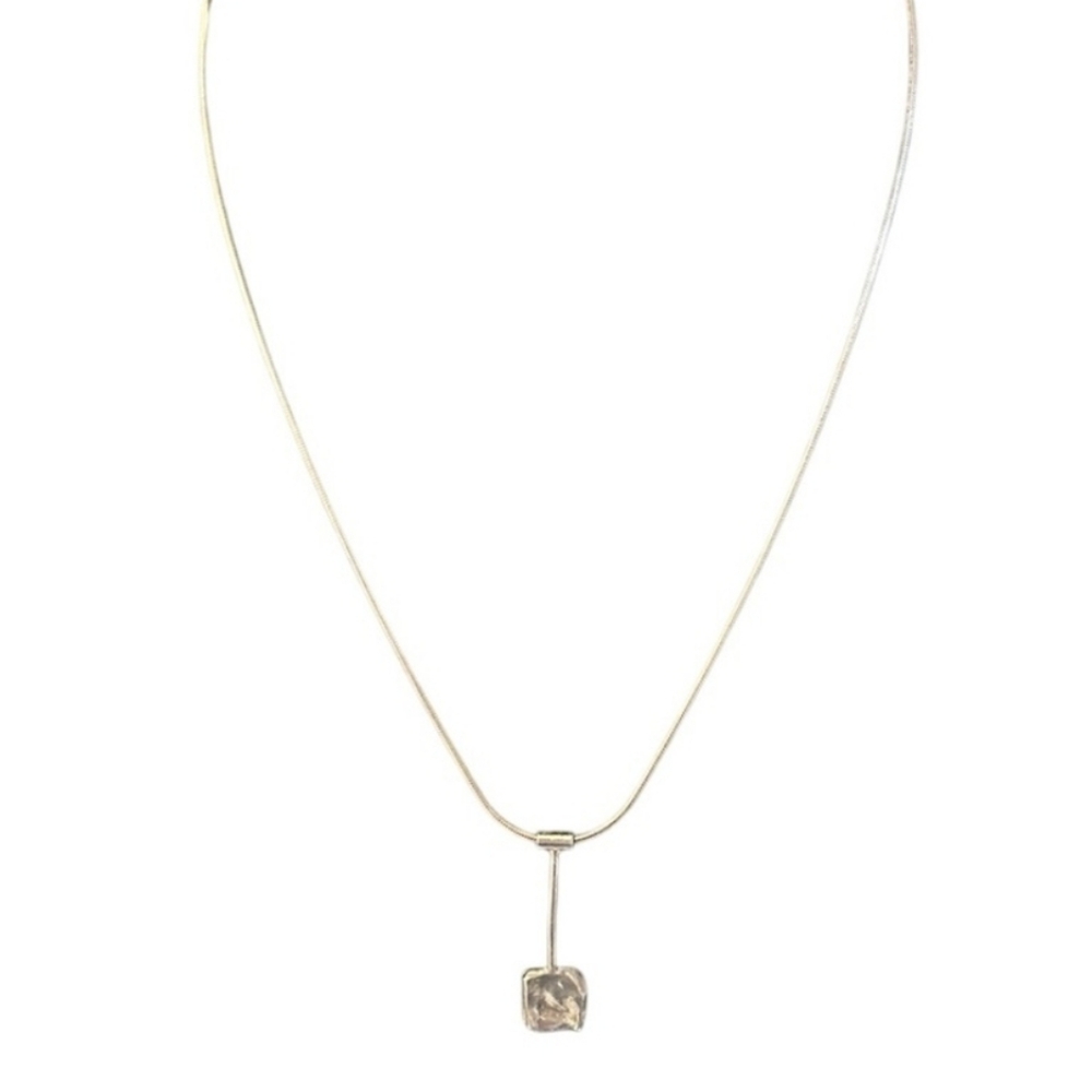 Silpada 925 Sterling Silver Freeform Pendant Necklace N1657